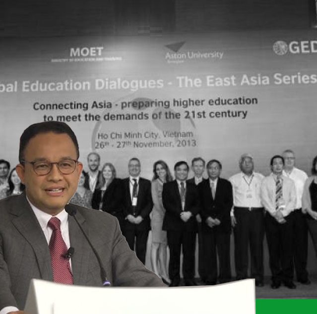 Anies baswedan diundang sebagai pembicara utama pada The 6th of The British Council's Global Education Dialogues East Asia Series